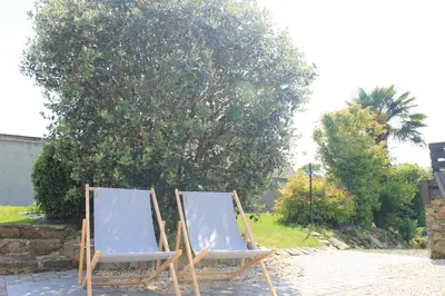 Jardin de l'établissement Le Roc'h Mousse Gîte de Charme en Centre Finistère