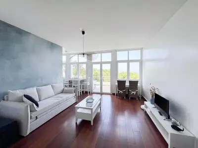Télévision ou salle de divertissement dans l'établissement Appart avec vue mer incroyable sur l'Aber Wrac'h