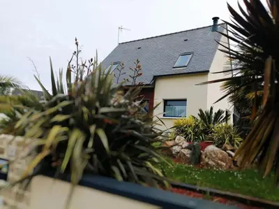 Jardin de l'établissement Maison proche de la mer