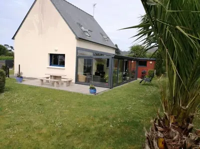 Jardin de l'établissement Maison proche de la mer