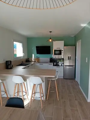 Cuisine ou kitchenette dans l'établissement La Maison du Lividig 3 étoiles OT29