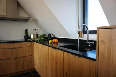 Cuisine ou kitchenette dans l'établissement -LE ROOF- Sublime rooftop Concarneau hyper centre