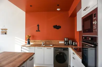 Cuisine ou kitchenette dans l'établissement -IRIS- Magnifique T2 renove avec balcon et parking