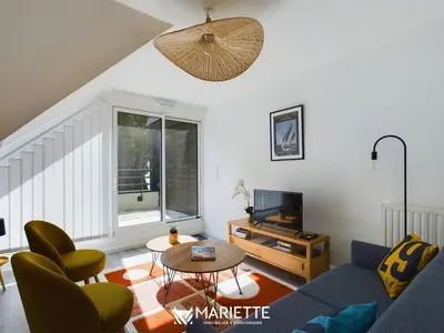 Coin salon dans l'établissement -DOOLIN- Appartement proche de la mer