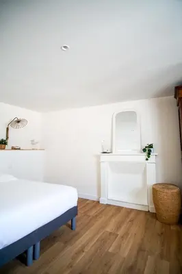 Un ou plusieurs lits dans un hébergement de l'établissement -TY GWEN- Maison de ville au centre de Concarneau