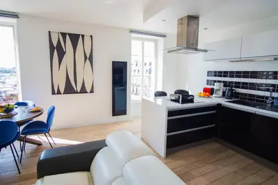 Cuisine ou kitchenette dans l'établissement -Zely- Elegant T3 au coeur de Concarneau