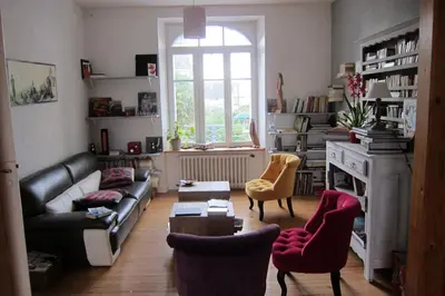 Coin salon dans l'établissement Chambre d'Hôte à Douarnenez