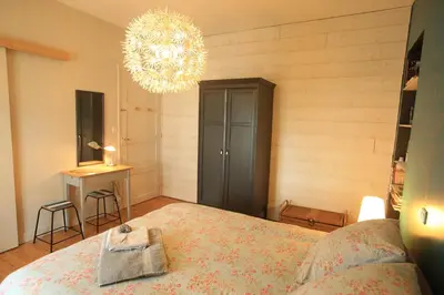 Un ou plusieurs lits dans un hébergement de l'établissement Chambre d'Hôte à Douarnenez
