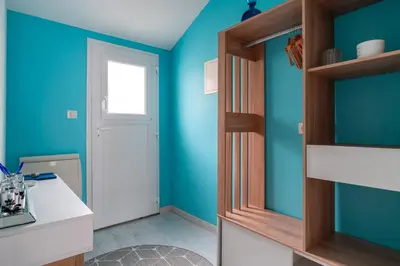 Cuisine ou kitchenette dans l'établissement Cosy Turquoise - Appt 4p à Bénodet