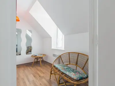 Coin salon dans l'établissement Holiday Home Va Zi Bihan by Interhome