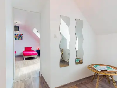 Coin salon dans l'établissement Holiday Home Va Zi Bihan by Interhome