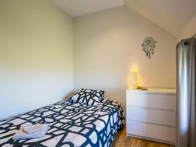 Un ou plusieurs lits dans un hébergement de l'établissement Holiday Home Ty Mamm by Interhome