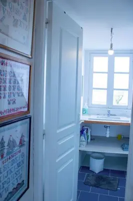 Salle de bains dans l'établissement La Bigoudène