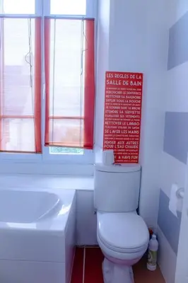 Salle de bains dans l'établissement La Bigoudène