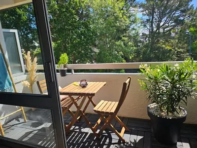 Balcon ou terrasse dans l'établissement Studio Plage