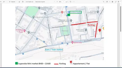 Plan de l'établissement Bulle marine paisible proche de la gare et du port
