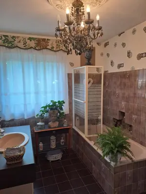 Salle de bains dans l'établissement les hortensias