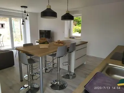 Cuisine ou kitchenette dans l'établissement Chez Denise