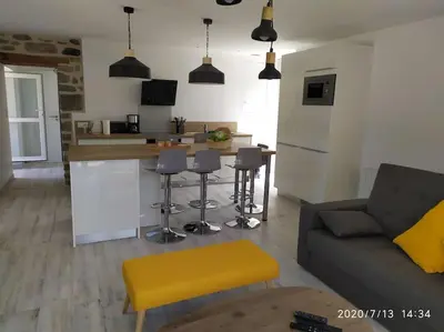 Cuisine ou kitchenette dans l'établissement Chez Denise