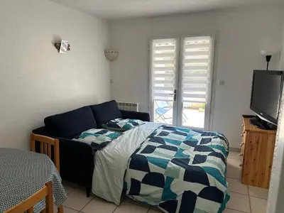 Un ou plusieurs lits dans un hébergement de l'établissement les fermettes de la plage