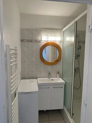 Salle de bains dans l'établissement les fermettes de la plage