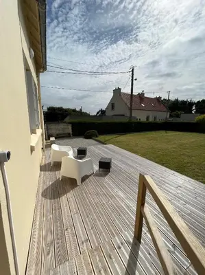 Plan de l'établissement Maison de ville à la mer très bien équipée proche centre avec commerces