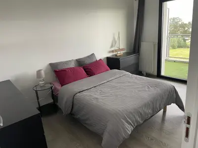 Un ou plusieurs lits dans un hébergement de l'établissement appartement T2 Brest