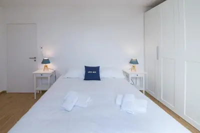 Un ou plusieurs lits dans un hébergement de l'établissement OCEAN VIEW - Luxueux T3 avec magnifique vue mer
