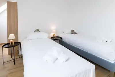 Un ou plusieurs lits dans un hébergement de l'établissement OCEAN VIEW - Luxueux T3 avec magnifique vue mer