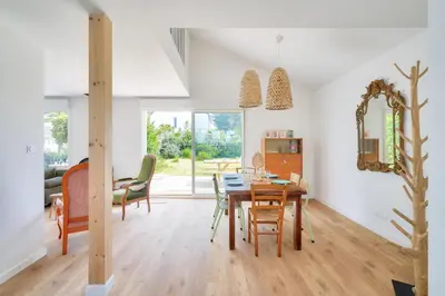 Plan de l'établissement Jolie maison pour 4 - 300m plage et etang