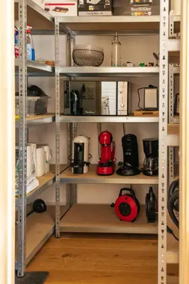 Cuisine ou kitchenette dans l'établissement Maison de Saint-Jean