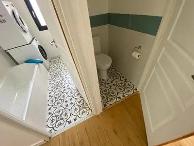 Salle de bains dans l'établissement Maison de Saint-Jean