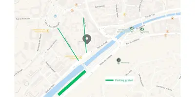 Plan de l'établissement La Belle Odet' - choix d'appartements- Centre ville-quais