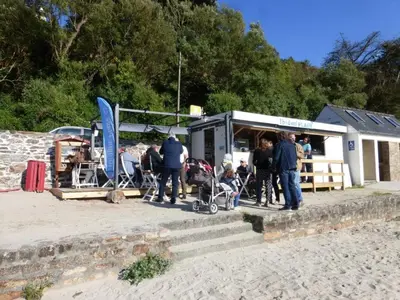 Clients de l'établissement Ty Ar Mor maison de la mer, à 40 m de la plage