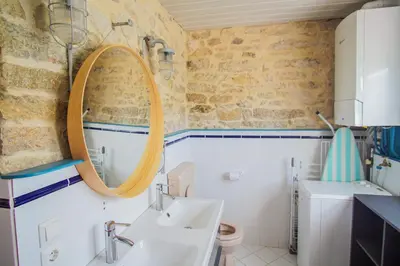 Salle de bains dans l'établissement La maison du pecheur, proche des plages, jardin