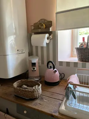 Cuisine ou kitchenette dans l'établissement Chez Soiz