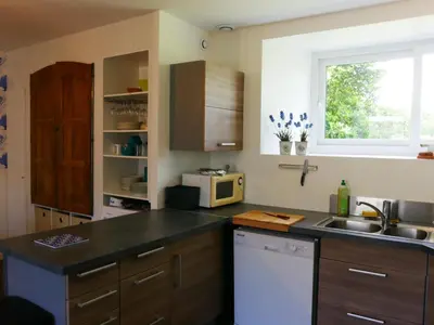 Cuisine ou kitchenette dans l'établissement Kerispern-Ti Mestr