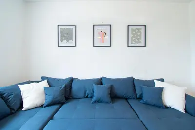 Coin salon dans l'établissement Maison d'Heol I Grande terrasse & vue mer