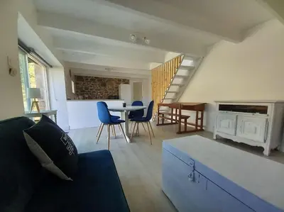Coin salon dans l'établissement Gîte entre Mer et Abers