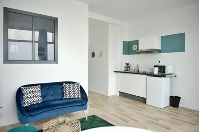 Cuisine ou kitchenette dans l'établissement Studio Armorique Recouvrance