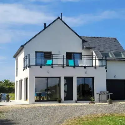 Villa l'estran récente vue mer Plounéour-Brignogan-plages