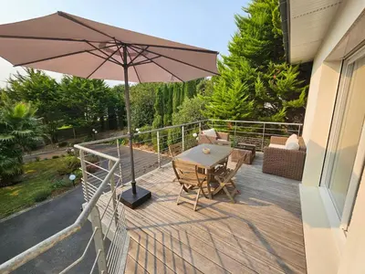 Balcon ou terrasse dans l'établissement A l'escale fleurie