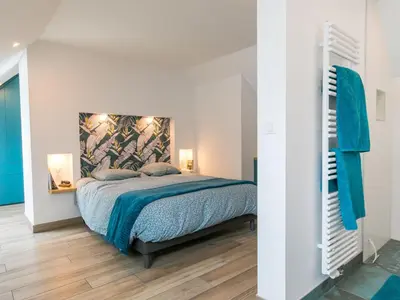 Un ou plusieurs lits dans un hébergement de l'établissement Holiday Home L'échappée by Interhome