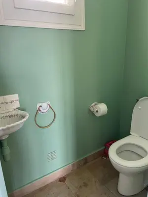 Salle de bains dans l'établissement Villa vue mer
