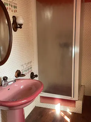 Salle de bains dans l'établissement Villa vue mer