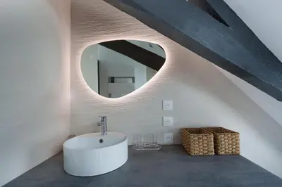 Salle de bains dans l'établissement Dans les Airs