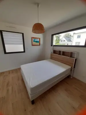 Un ou plusieurs lits dans un hébergement de l'établissement Maison neuve très proche de la mer
