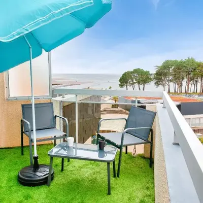 Vue mer - À 160m de la plage - Appartement pour 4