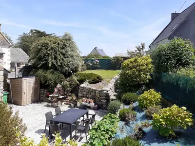 Jardin de l'établissement La petite bretonne de Tréompan