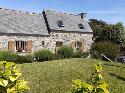 Jardin de l'établissement La petite bretonne de Tréompan